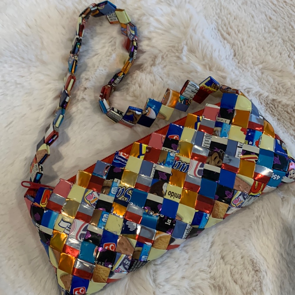 Eco Friendly purse Braided snack wrappers